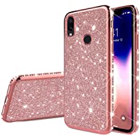 YSIMEE Compatible con Fundas Xiaomi Redmi Note 7 Estuches-Brillante Glitter Suave Ultra Fina Anti-Amarillo con Reforzado…